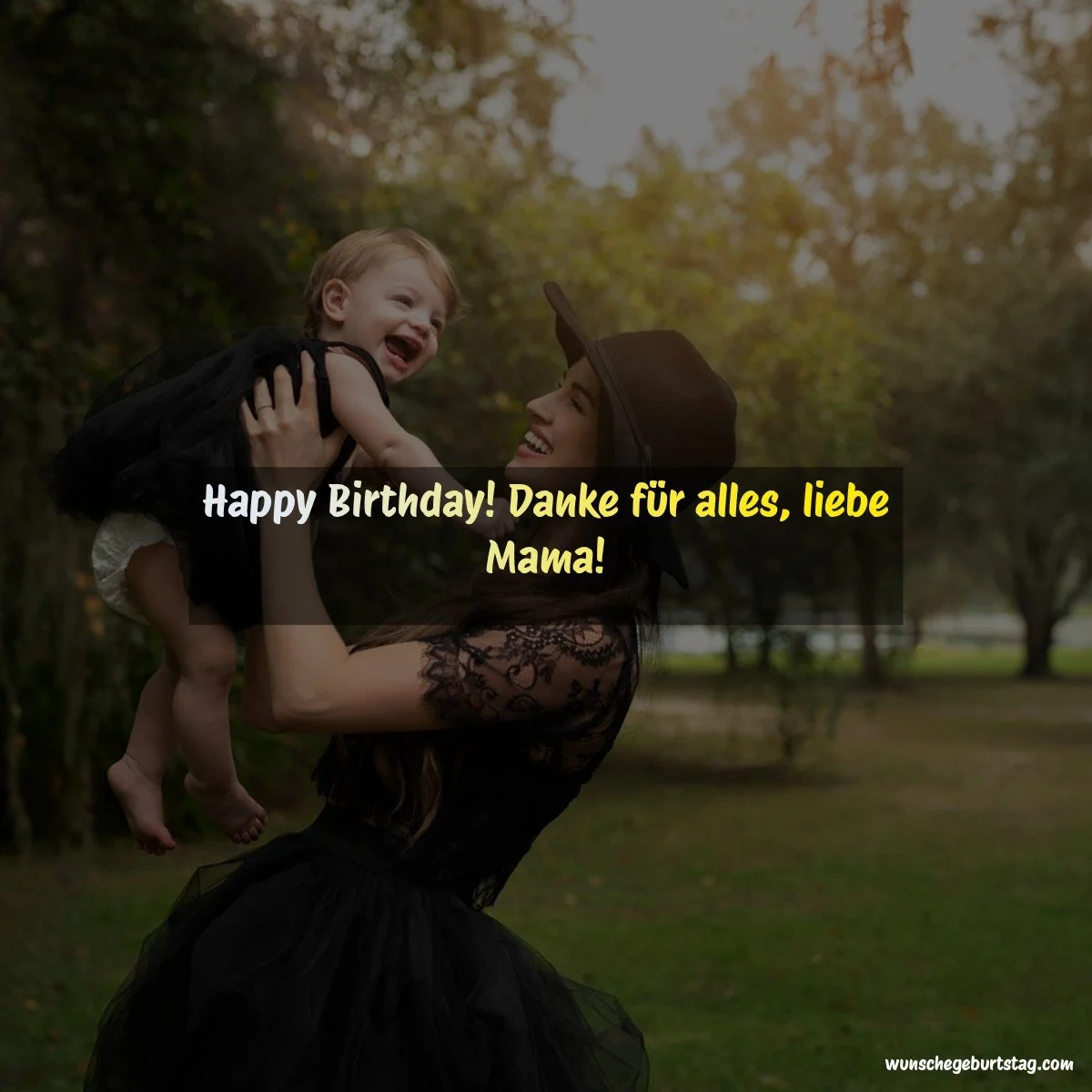 Happy Birthday! Danke für alles, liebe Mama! - Geburtstagswünsche Mutter