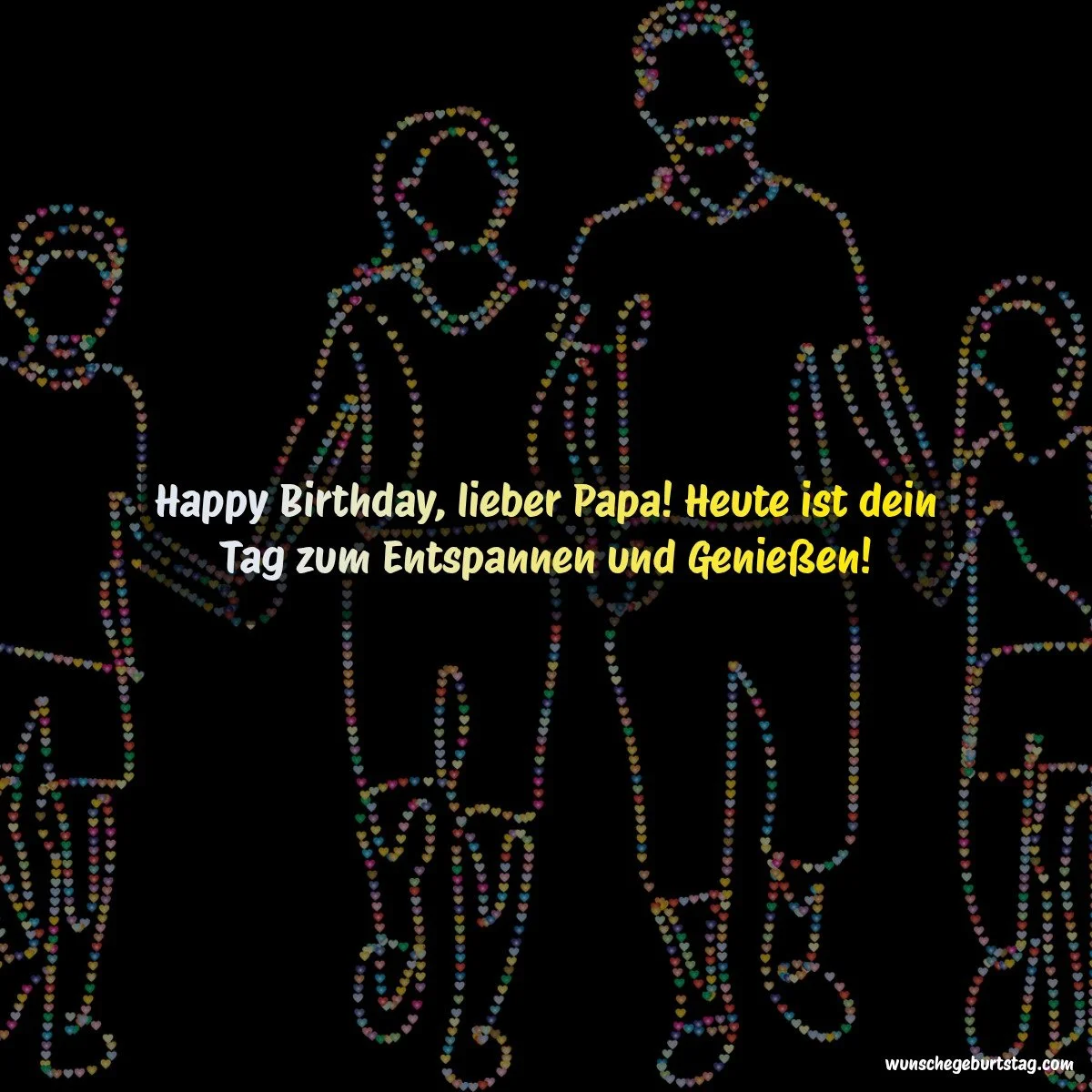 Happy Birthday, lieber Papa! Heute ist dein Tag zum Entspannen und Genießen!