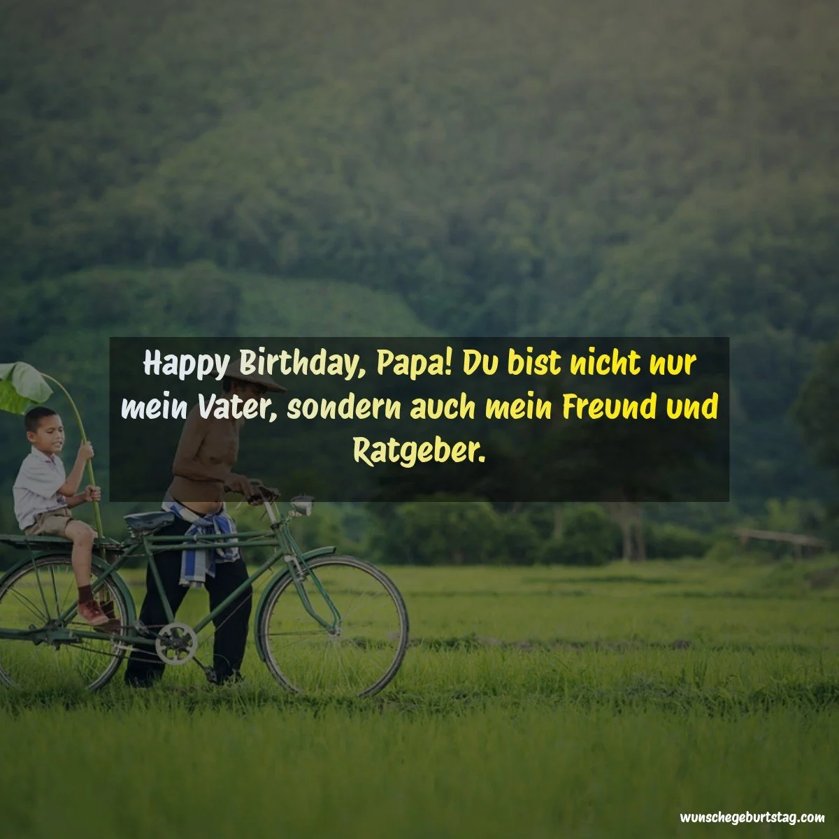 Happy Birthday, Papa! Du bist nicht nur mein Vater, sondern auch mein Freund und Ratgeber.