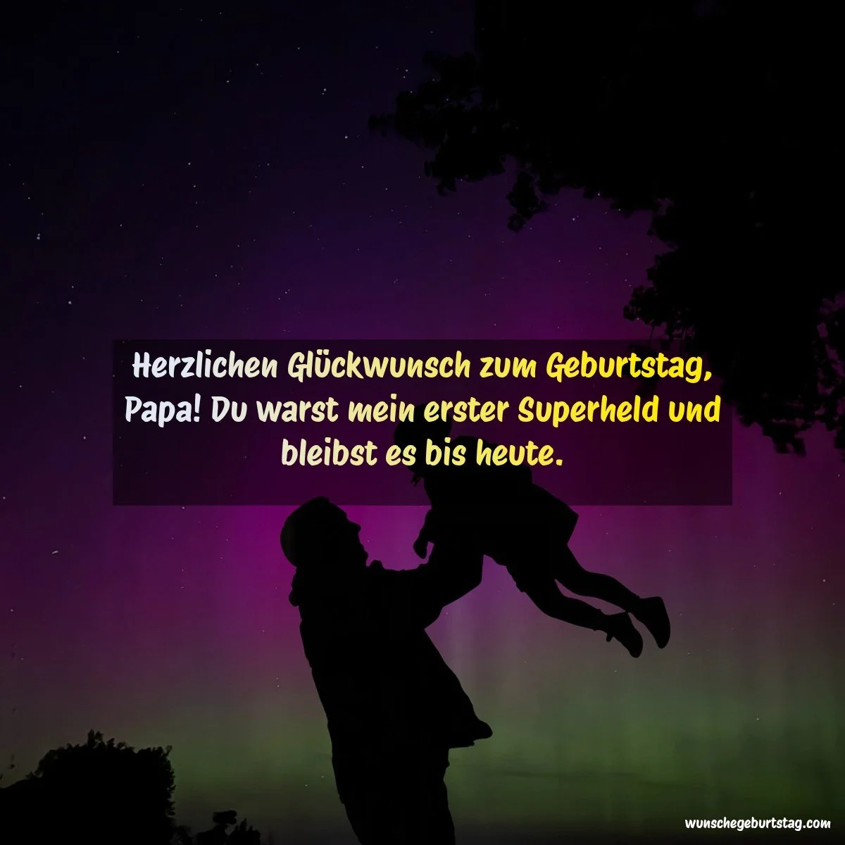 Herzlichen Glückwunsch zum Geburtstag, Papa! Du warst mein erster Superheld und bleibst es bis heute