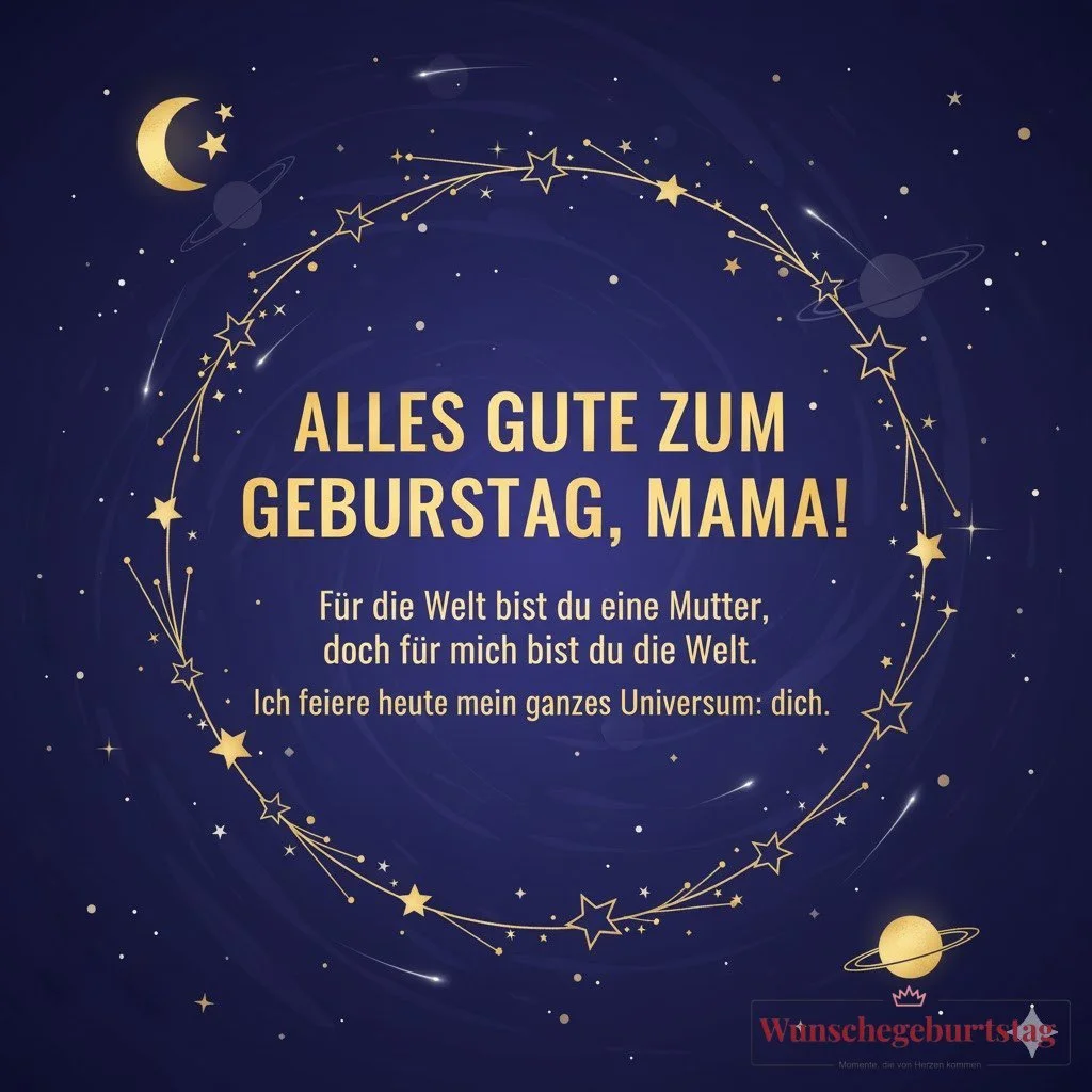 Alles Gute zum Geburtstag, Mama! Für die Welt bist du eine Mutter, doch für mich bist du die Welt. I - Geburtstagswünsche Mutter