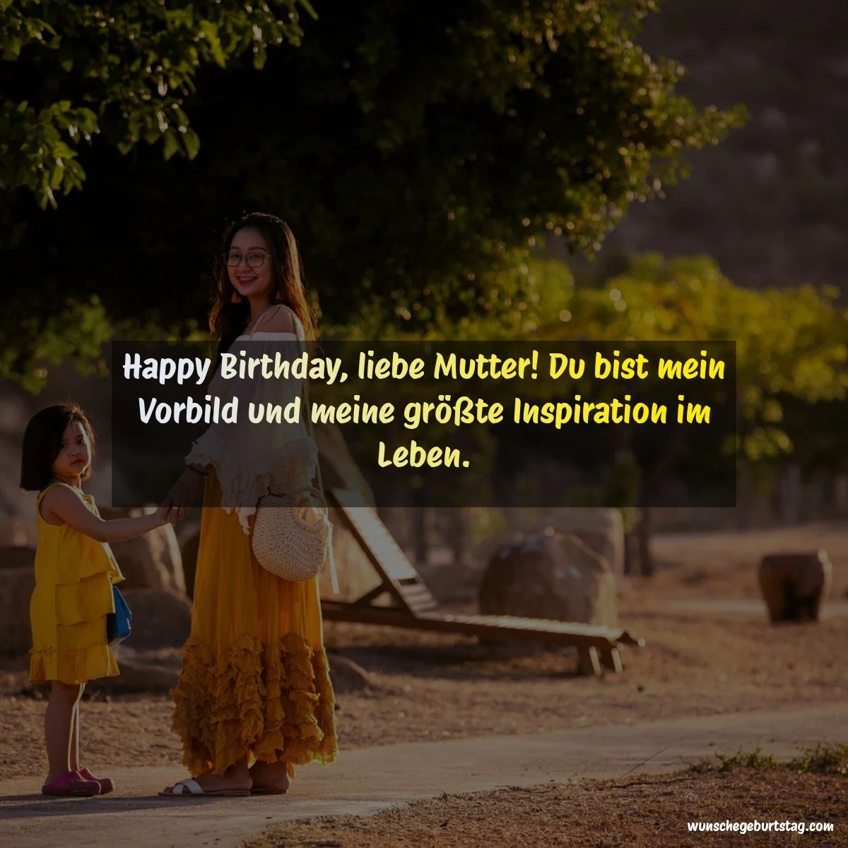 Happy Birthday, liebe Mutter! Du bist mein Vorbild und meine größte Inspiration im Leben. - Geburtstagswünsche Mutter