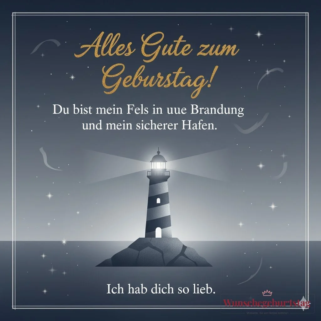 Alles Gute zum Geburtstag! Du bist mein Fels in der Brandung und mein sicherer Hafen. Ich hab dich s - Geburtstagswünsche Mutter
