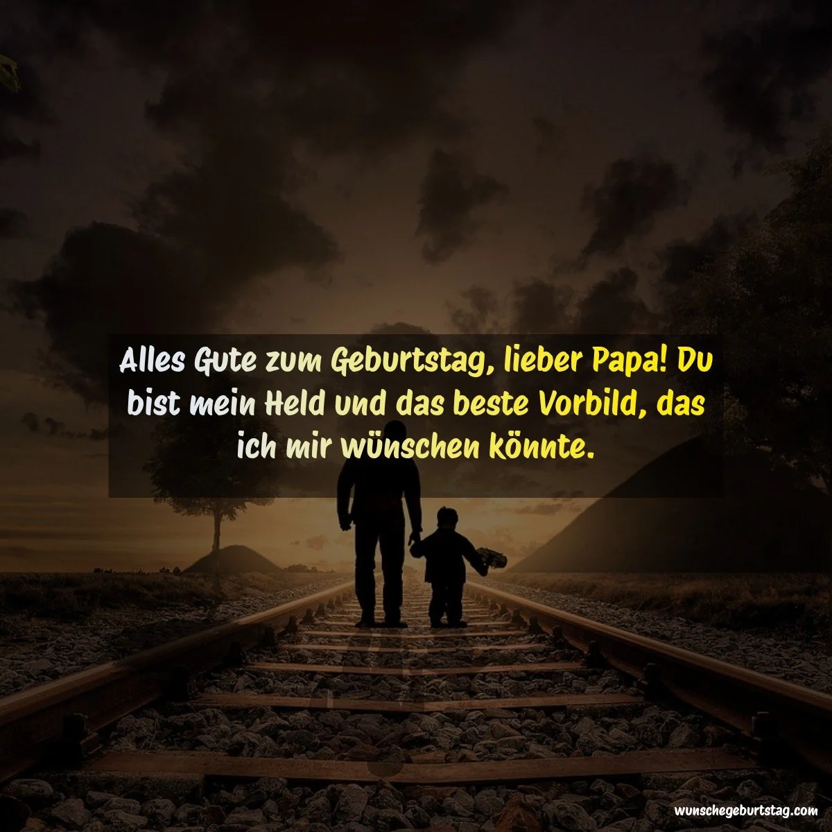 Alles Gute zum Geburtstag, lieber Papa! Du bist mein Held und das beste Vorbild, das ich mir wünsche