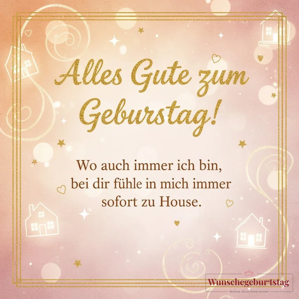 Alles Gute zum Geburtstag! Wo auch immer ich bin, bei dir fühle ich mich immer sofort zu Hause. - Geburtstagswünsche Mutter
