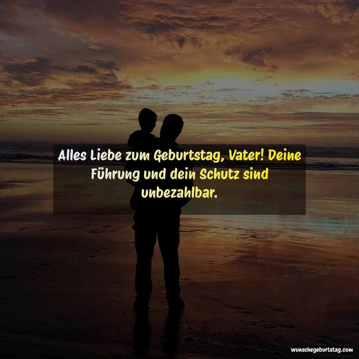 Alles Liebe zum Geburtstag, Vater! Deine Führung und dein Schutz sind unbezahlbar.