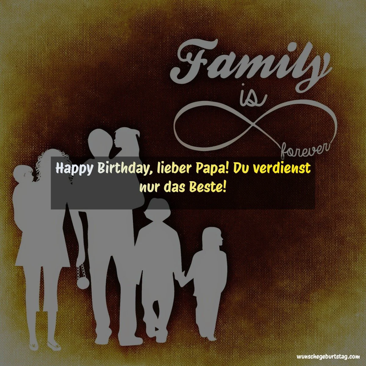 Happy Birthday, lieber Papa! Du verdienst nur das Beste!